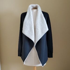 Mossimo Supply Co. Sherpa Lined Cardigan Jacket with Side Pockets